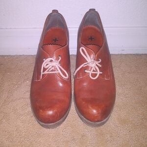 Dr. Martin Leather Wedge Lace Up Shoes Size 10